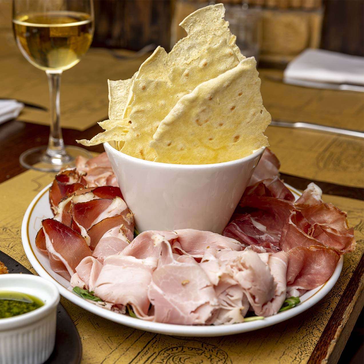 plate of cured meats plate of cured meats