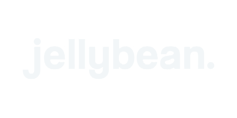 jellybean logo bianco